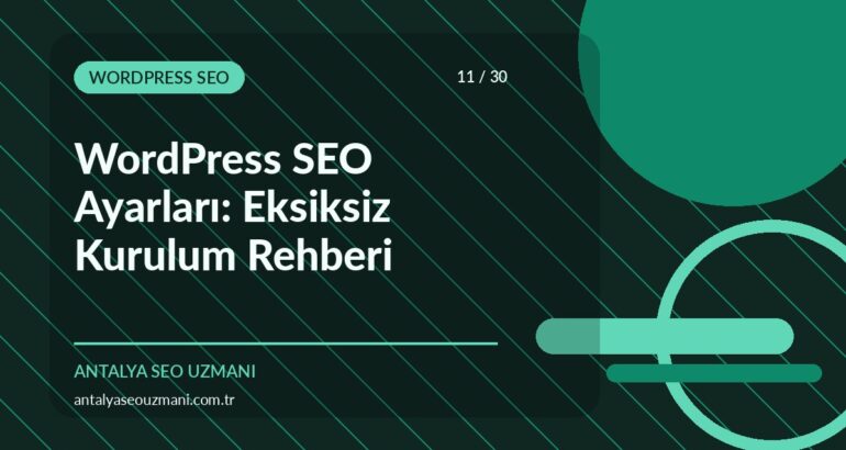 WordPress SEO ayarları