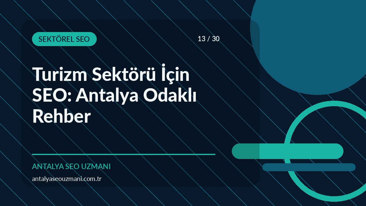 Turizm sektörü için SEO