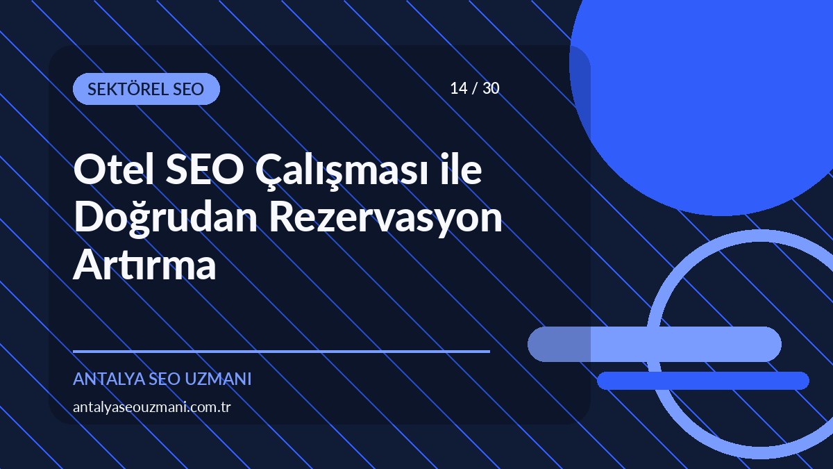 Otel SEO çalışması