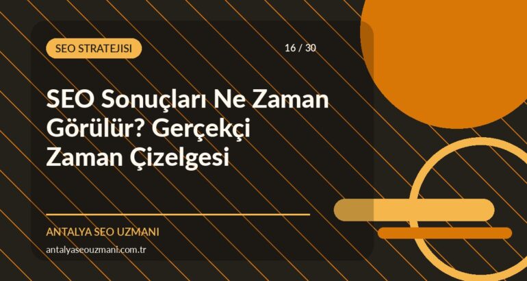 SEO sonuçları ne zaman görülür