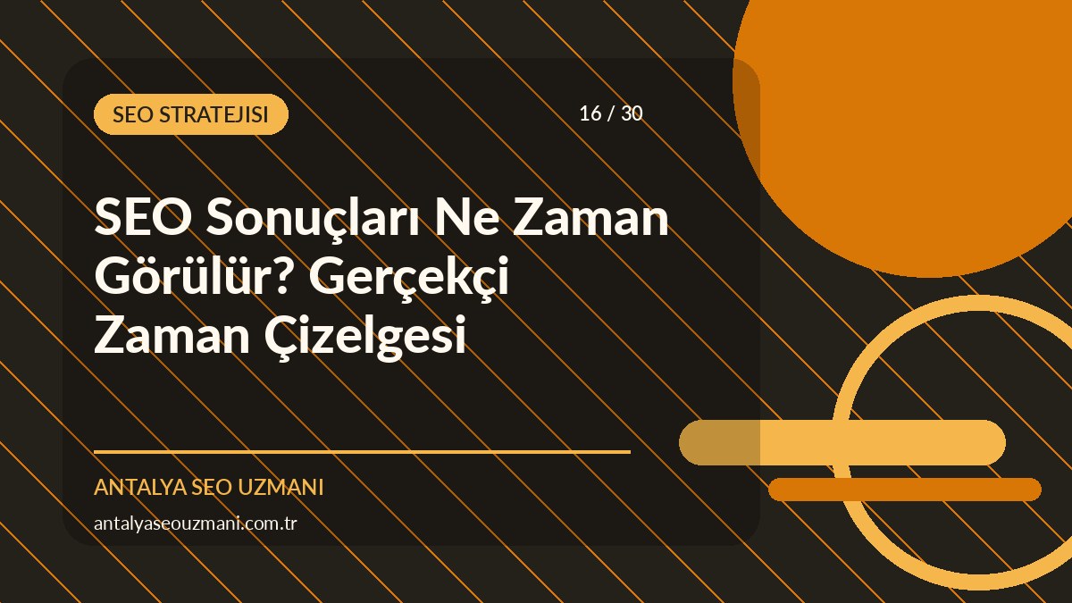SEO sonuçları ne zaman görülür