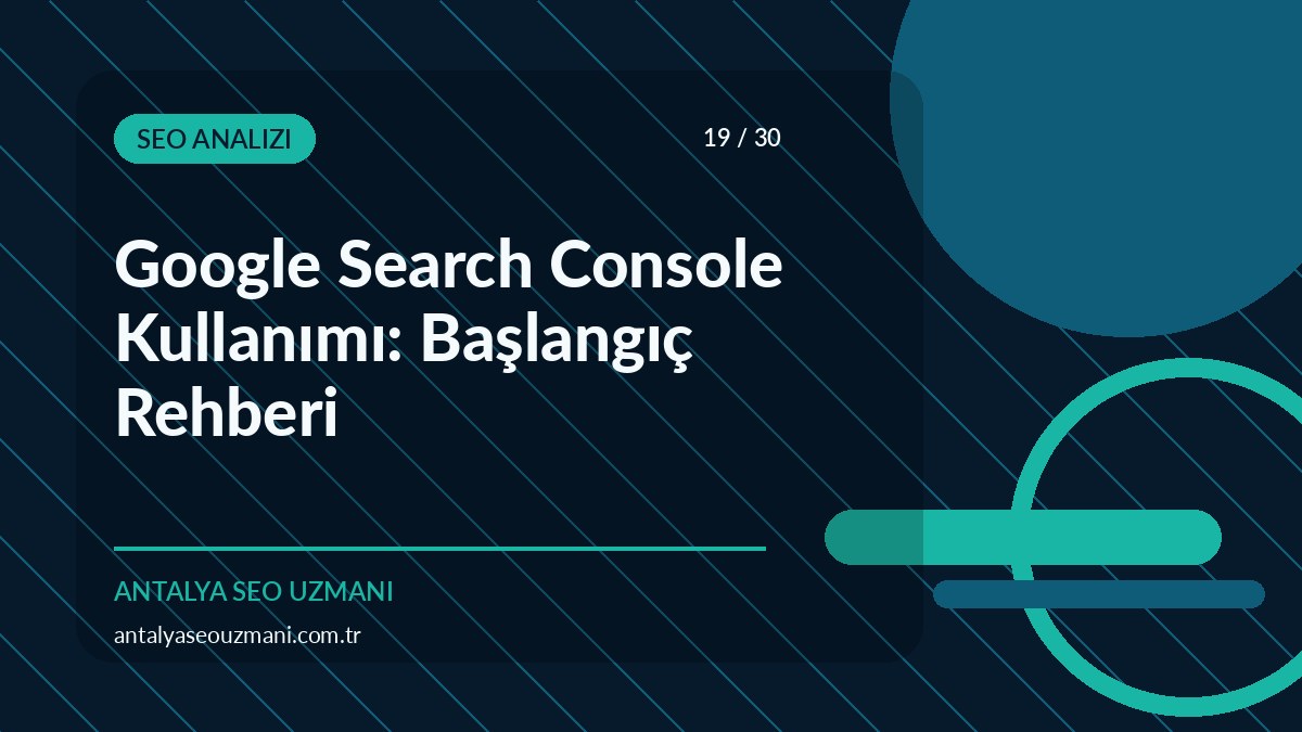 Google Search Console kullanımı